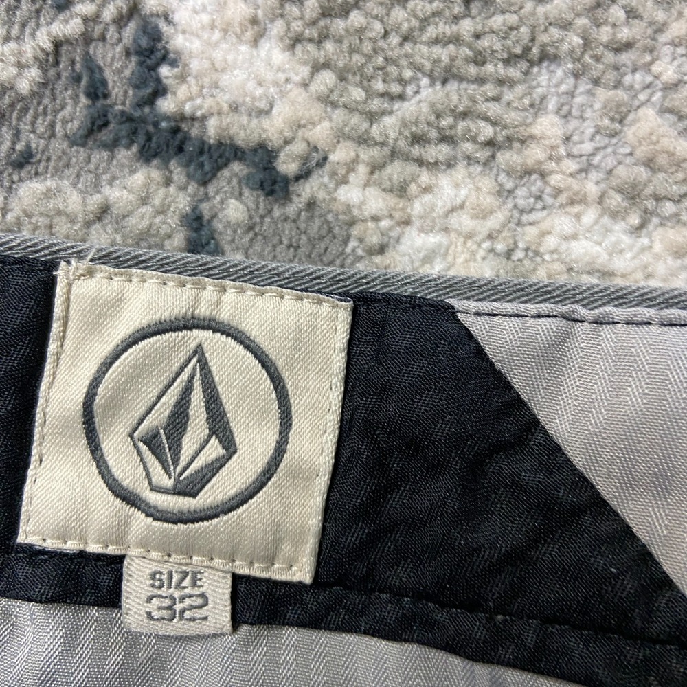Y2K Surf Volcom Frickin Chino‎ Shorts Mens 32 Gray Cotton Golf Performance - Picture 5 of 14